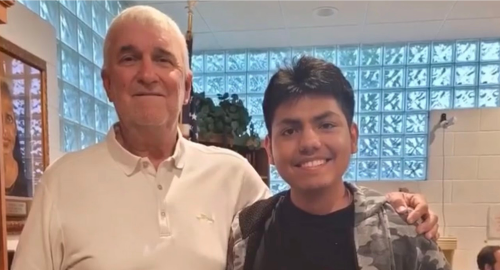 Man and child at alliance for success