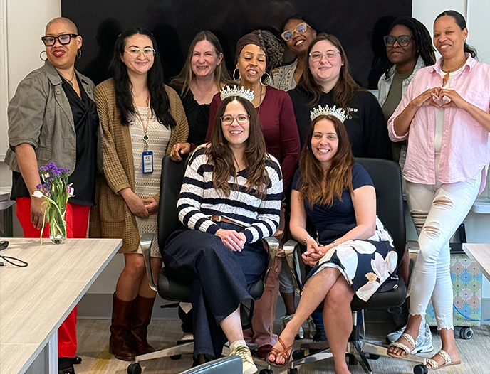 Group of women, various ages and ethnic backgrounds